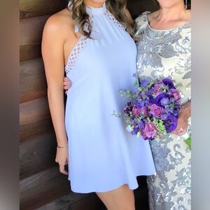 Lulu's Lavender Halter Mini Dress